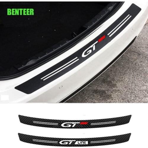 Carbon Fiber Car Bumper Protection Stiker For Peugeot 307 308 2008 3008 106 108 306 206 208