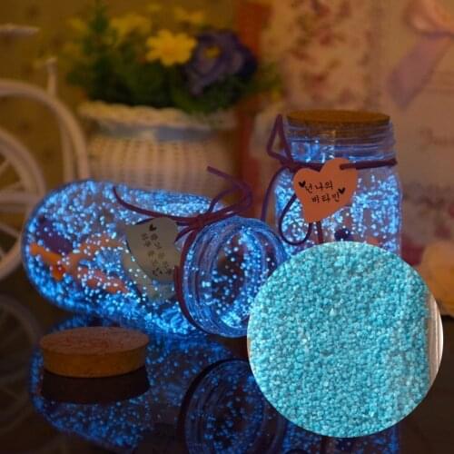 10g Wedding Party Decoration Glow Gravel Noctilucent Sand Fish Tank Aquarium Fluorescent Particles Starry Sky Fluorescent Sand