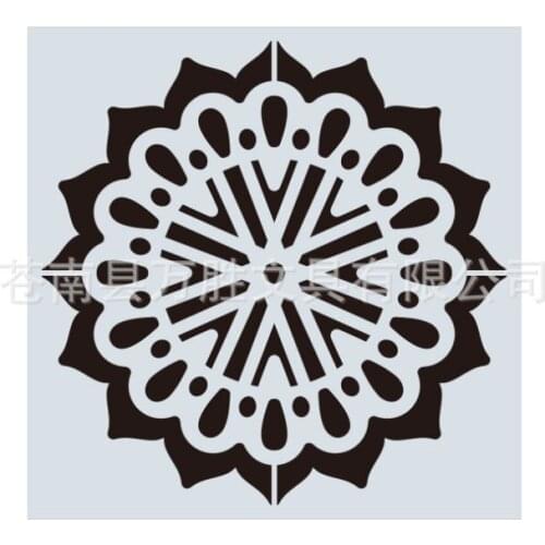 15*15 DIY Craft Layering Mandala Stencils For Wall Painting Scrapbooking Album Decorative Paper Cards spray painting tools