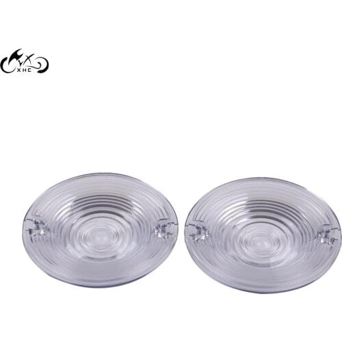 2Pcs Motorcycle Clear Turn Signal Lens Cover For Harley Touring Road King Heritage Softail Electra Glides Road Glide 1986-2014