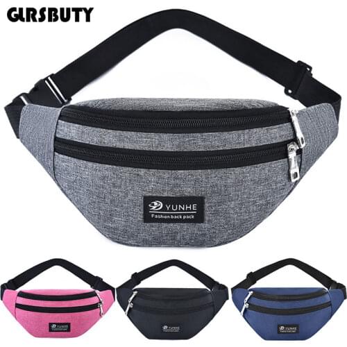 2019 Women Fanny Pack GLRSBUTY Fashion Men Waist Bag Colorful Travel Bum Belt Bag Phone Zipper Pouch Packs