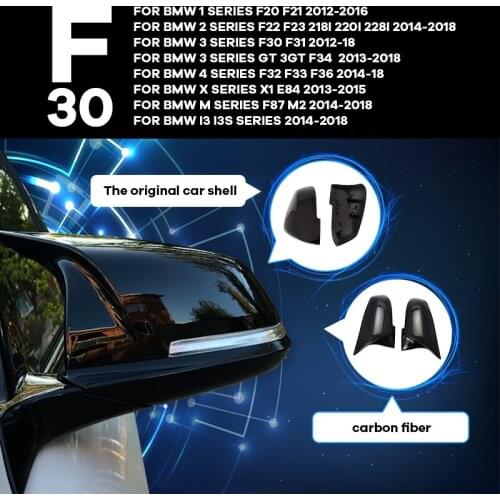 Rearview Mirror Cover for BMW F20 F21 F22 F23 F30 F21 F34 F32 F33 F34 F36 E84 X1 F87 M2 i3 Car Side Wing Rear View Mirror Case