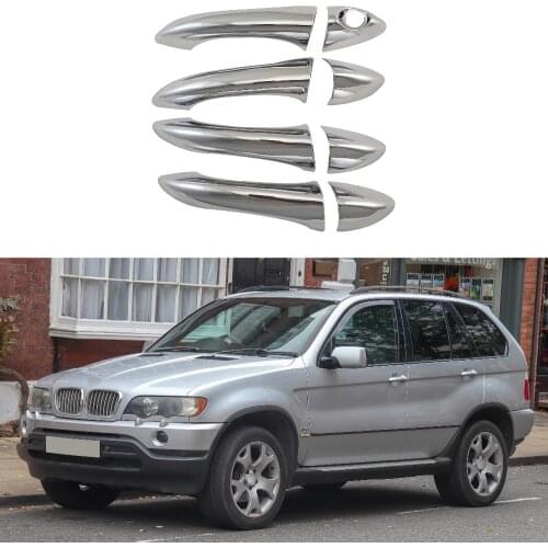 For BMW E53 X5 1999-2006 High-quality Car The door handle Covers ABS Chrome Accessories Stickers Car Styling 8pcs