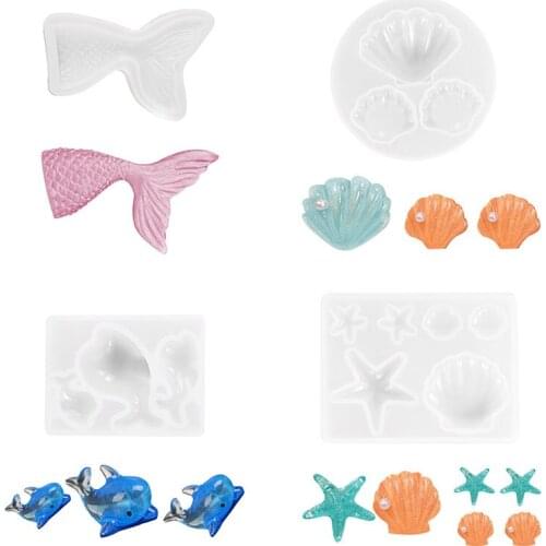 Mermaid Party Cake Mold Decor Handmade Chocolate Fudge Cookie Mold Girl Birthday Party Cake Decoration Kitchen Supplies