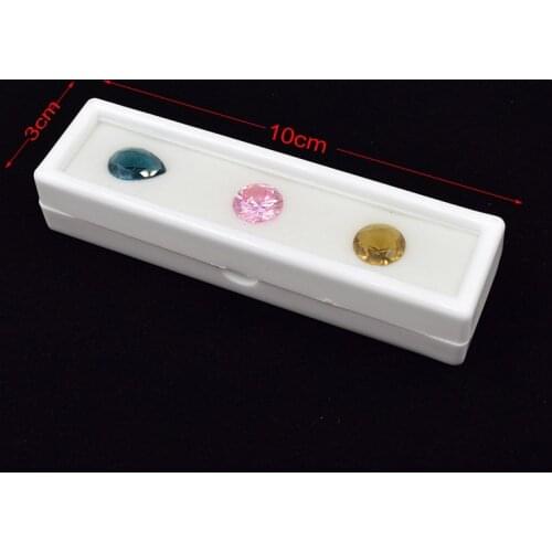 Gemstone packaging box Gem boxes organizer jewelry holder storage for diamond beads pandora charms pendnat display case