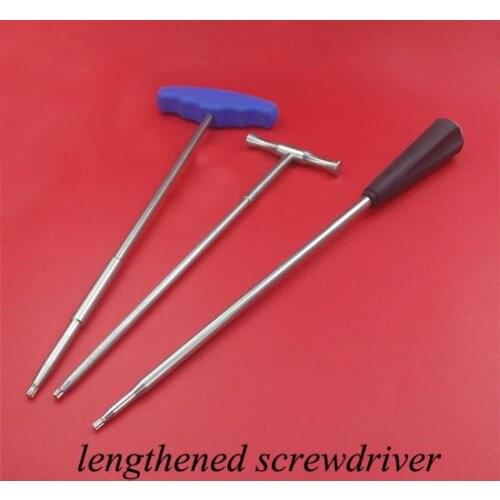 Medical orthopedic instrument trauma Intramedullary nail bone screw screwdriver silicagel T-shap straight handle too lengthened