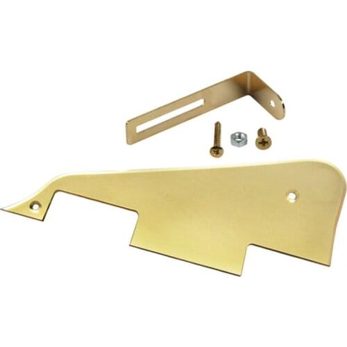 NEW 1Ply Gold Mirror Electric Guitar Pickguard Scratch Plate with Gold Bracket for LP Style Guitar Parts