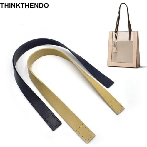 Fashion New PU Leather Handbag Shoulder Handle Straps Long Shoulder Strap for DIY Handmade Woven Bag Accessories