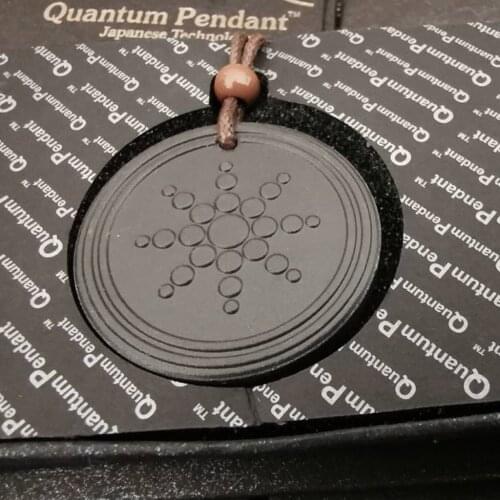 New Quantum Science Scalar Energy Necklace Round Pendant For Men Woman Tourmaline Volcanic Stone Jewelry Pendant Dropshipping