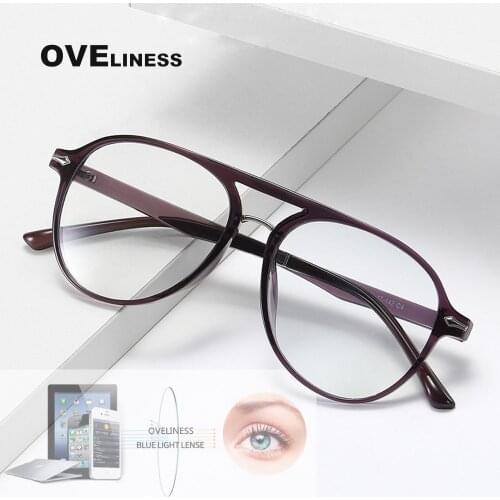 Anti Blue Light Glasses frame Men Bluelight Radiation Women TR90 Computer Protection Gaming eye Glasses Blue Blocking UV Eyewear
