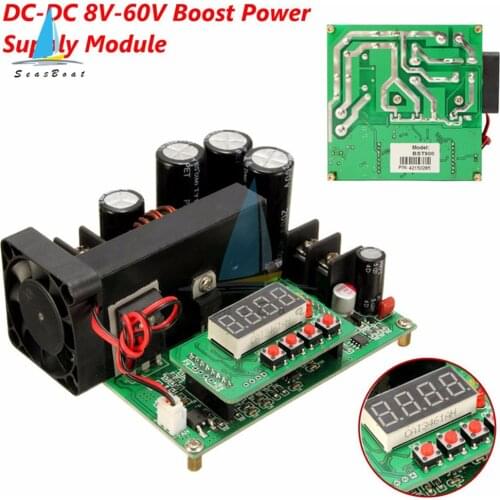 BST900W 8-60V to 10-120V 15A DC Converter High Precise LED LCD Control Boost Converter DIY Voltage Transformer Module Regulator