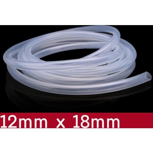 Transparent Flexible Silicone Tube ID 12mm x 18mm OD Food Grade Non-toxic Drink Water Rubber Hose Milk Beer Soft Pipe Connect