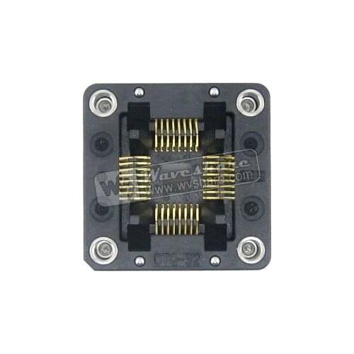QFP32 TQFP32 FQFP32 PQFP32 OTQ-32-0.8-02 Enplas IC Test Burn-in Socket Programming Adapter 0.8mm Pitch