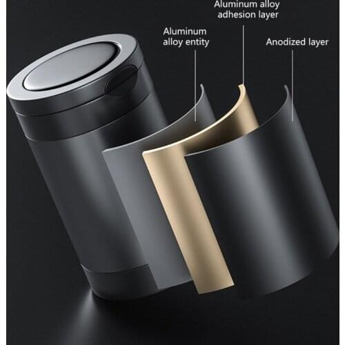 LED Lighting Car Ashtray High Flame Retardant Auto Ashtray Fireproof Material 23GC