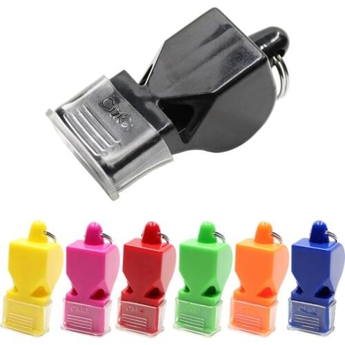 1Pcs High Quality Whistle Plastic Football Basketball Hockey Baseball Sports Classic Referee Whistle Survival Outdoor QA1149