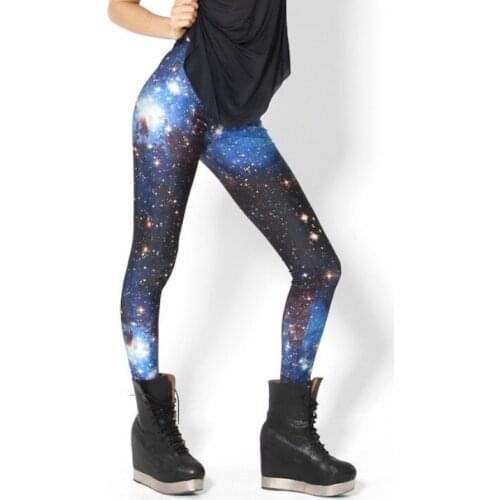 New arrive autumn spring women polyester sexy galaxy ankle standard leggings female clothing