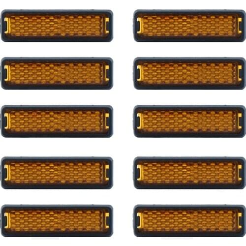10 Pieces Cycling Pedal Reflector Riding Warning Reflective Light