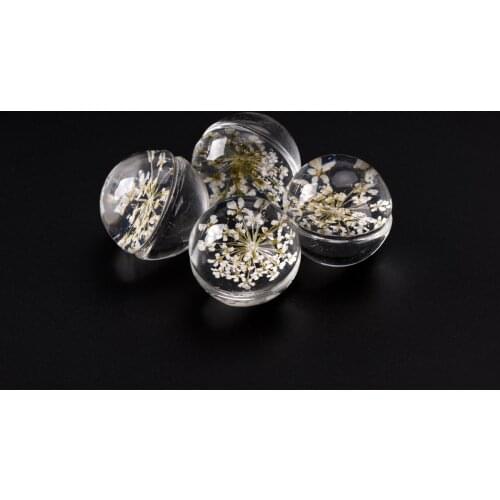 20# No-Hook Hand-made Flower Glass Bead Crystal Not Crystal For DIY Earrings Bracelet Necklace Jewelry Making Beads #IZ329