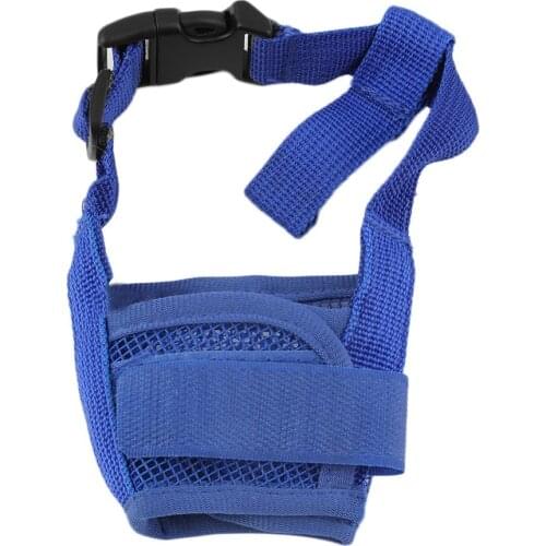 3 Colors Pet Dog Pet Mouth Muzzle Anti Bark Bite Mesh Dogs Pet Mouth Bound Device Safety Adjustable Breathable Muzzle