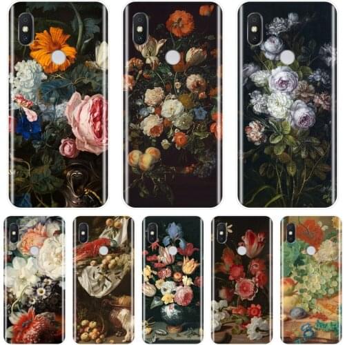 Phone Cases For Pocophone F1 Xiaomi Redmi Note 4 4X 5 5A 6 Pro Prime Case Silicone Flower Back Cover For Redmi S2 6A 5 Plus 4A