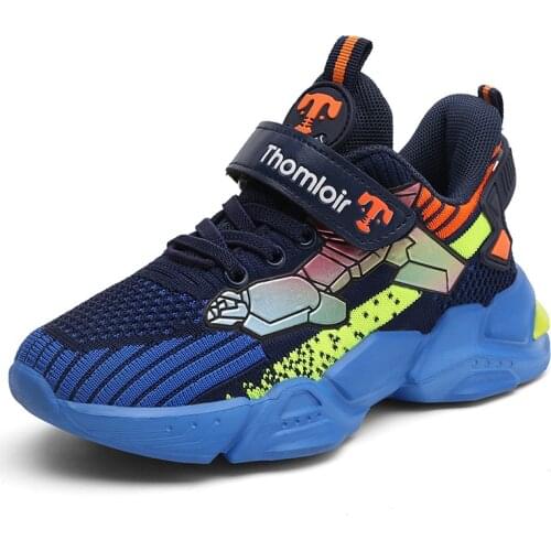 Kids Running Shoes Sport Shoes Boys Sneakers Outdoor Light Tenis Basket Footwear Red Black Girl Breathable Soft Shoes