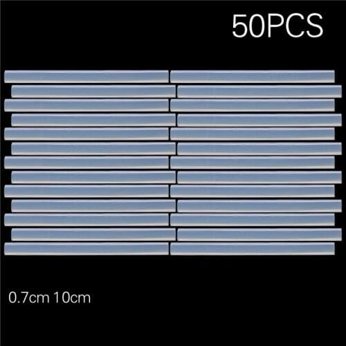 Dophee 50Pcs 7mmx100mm DIY Hot Melt Glue Sticks Clear Adhesive For Hot Melt Gun Craft Modelling Hobbies Repair Tool 10cm Hot