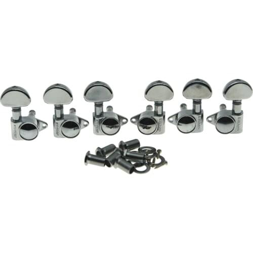 Wilkinson 3x3 ROTO Style Full Size Sealed Guitar Tuners Tuning Keys Pegs Guitar Machine Heads Fits Gibson or Acoustic Guitars