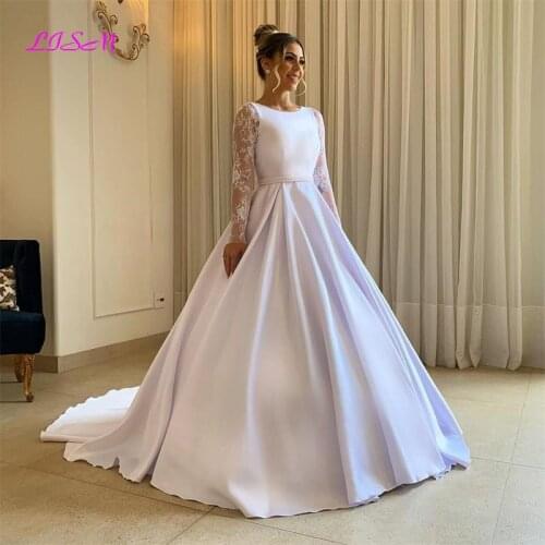 LISM Satin Wedding Dresses