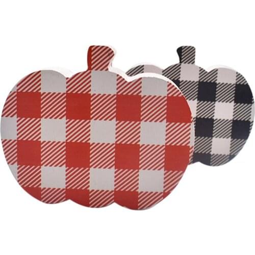 2 Pcs Halloween Layered Tray Wooden Sign Halloween Party Decoration Lattice Wooden Beads Home Decoration Ornaments