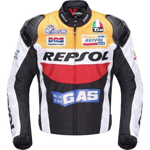 Oxford Cloth Duhan Made Motorcycle Jacket VS03 Blue Orange Aluminium Alloy Shoulder Protect Racing Riding coat Cotton Lining Re