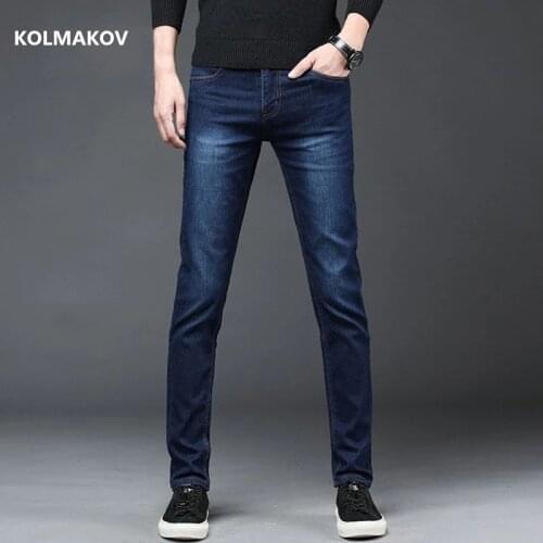 2021 new arrival four seasons jeans men fashion elasticity mens jeans Slim fit male cotton jeans pants,size 28-36