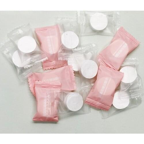 Nonwoven Compressed Disposable Face Towel Outdoor Travel BBQ Mini Portable towels Non-Wovenfabric Pill Makeup Cleaning Tissues