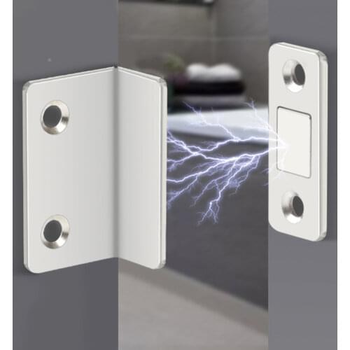 Punch Free Shaped Invisible Strong Magnetic Suction Closet Sliding Door Device Furniture Hardware Accessories Magnet