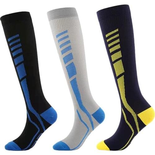 5pcs New Sports Muscle Leg Socks Mens and Womens Compression Socks Multi-color Optional Anti-friction Sports High Socks
