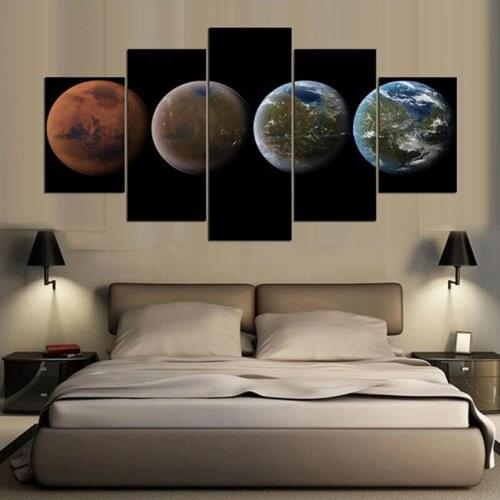 Full square round drill 5d Diy Diamond Painting "Four Planets In The Universe" Patterns Embroidery Cross Stitch HandmadeZP-1840
