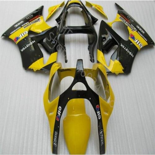 Custom Injection fairing kits for KAWASAKI Ninja ZX6R 2000 2001 2002 motorcycle fairings ZX6R 00-02 yellow black set