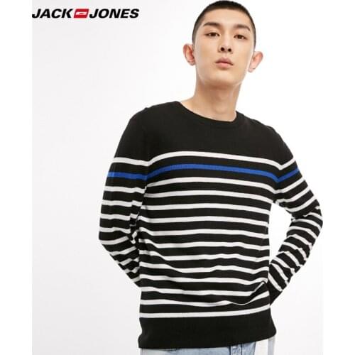 Jack Jones pullover Men containing wool Strip sweater |218324533