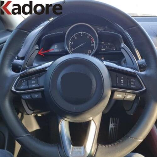 For Mazda 2 3 6 CX-3 CX-5 CX-9 2015-2018 2019 2020 2021 2022 Aluminum Steering Wheel Paddle Shifter Extension Car Styling 2pcs