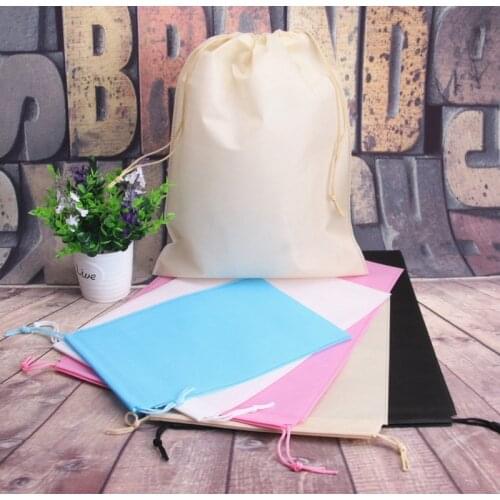 Waterproof Portable Carry Sack Non-woven Toy Shoe Pocket Storage Organize Draw Pocket Drawstring Dust Bags Toiletry Bag Case