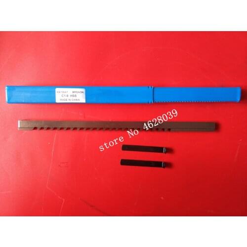 8mm C Keyway Broach Push Type High speed steel HSS Cutting Tool for CNC Broaching machine Metalworking