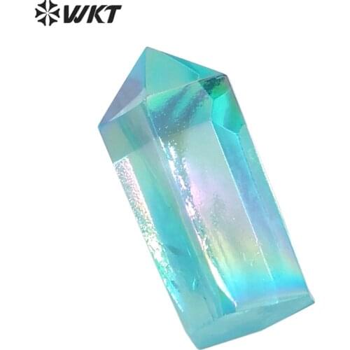 WT-G235 Wholesale 10pcs Mixing Color Crystal Quartz Point Stone Opal Angel Aura Crystal Quartz Tower Point Free Delivery