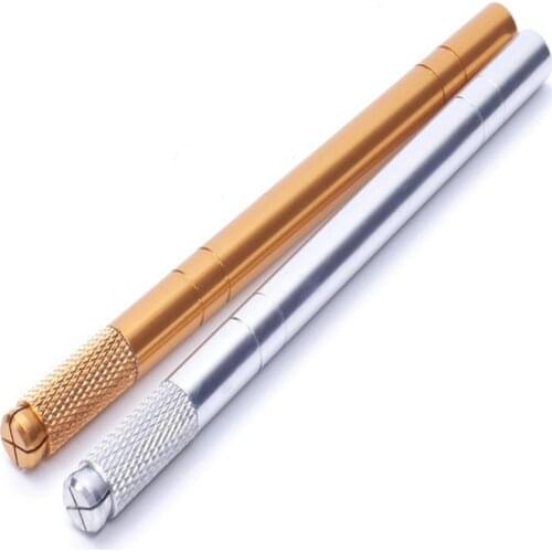 1PC Permanent Makeup Eyebrow Pencil Cross Head Micro Pen For 3D Eyebrow lip Embroidery Tattoo Beauty Tool