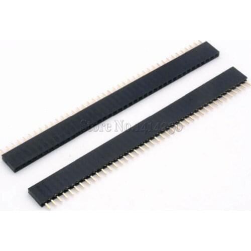 10PCS New 1*40Pin 2.54mm 40 Pin Female Single Row Pin Header Strip