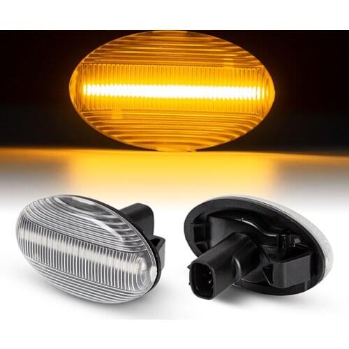 2 Pcs Dynamic Amber LED Side Marker Turn Signal Sequential Blinker Light For Subaru Liberty Forester Impreza Wrx Sti 2002-2007