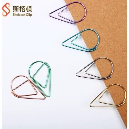 25 mm/50pcs School Binder bulldog Album rose gold School Cute Paper Clip