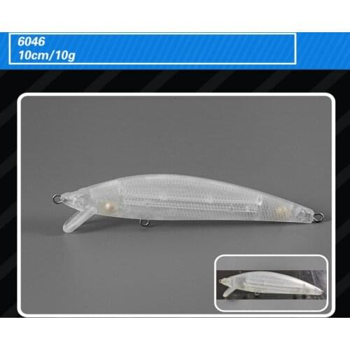 50pcs 10cm 10g Blank Unpainted Bait DIY Pencil Minnow Wobbler Unpainted Lure Freshwater Fishing Blank Hard Lures Isca Pesca