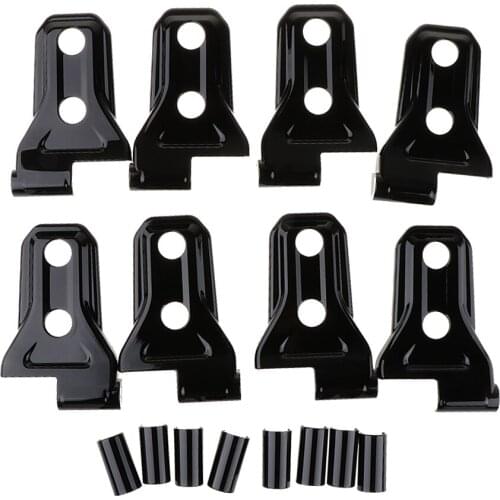 8pcs ABS Black Door Hinge Cover Protector For 2018 Jeep Wrangler JL 4 Doors