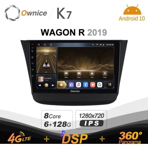720P K7 Android 10.0 Car Multimedia Radio for SUZUKI WAGON R 2019 GPS Video player 6G+128G Quick Charge Coaxial HDMI 4G LTE