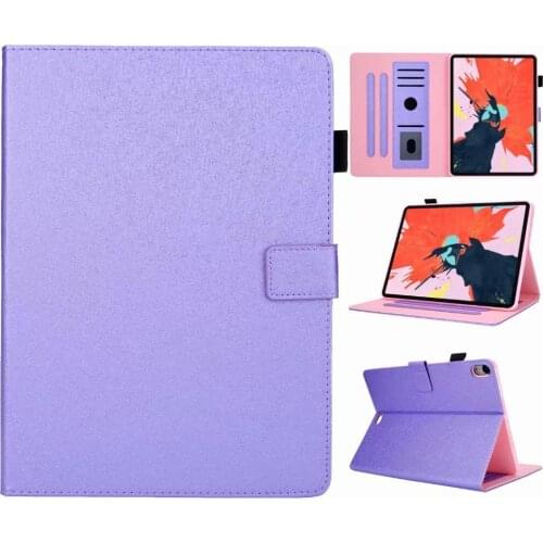 Coque Skin For IPad Pro 11 Case 2018 Smart Sleep Wake Up Fashion Pure color PU Leather Tablet shell Wallet Flip Stand Cover+pen