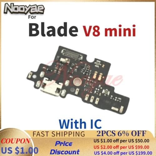 For ZTE Blade V8 mini USB Dock Charger Charging Port Connect Connector Flex Cable Microphone With IC +tracking